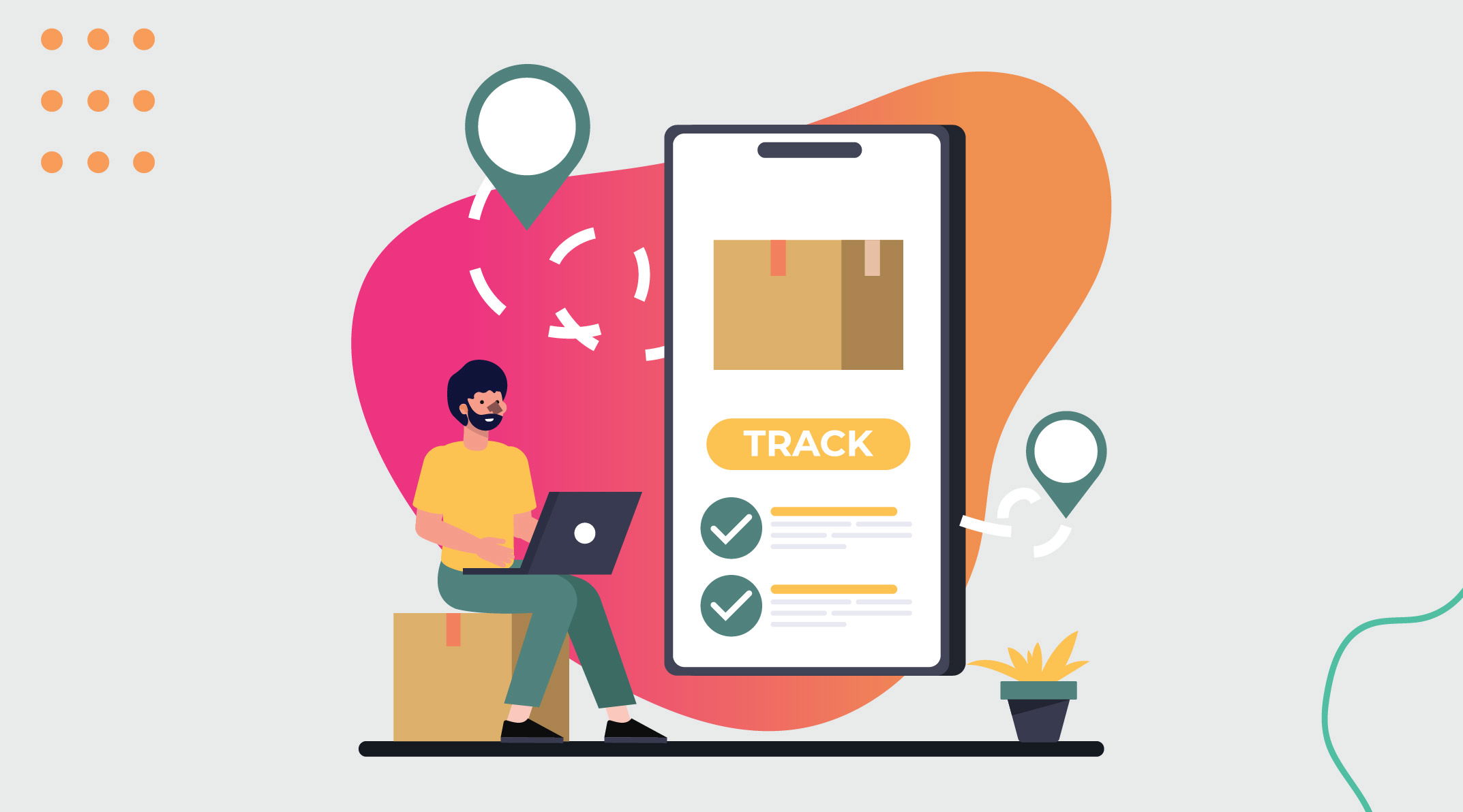 cómo rastrear un paquete de Fedex, Estafeta y DHL